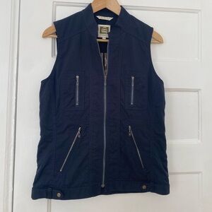 Tilley Multi Pocket Navy Travel Vest (3 Interior & 4 Exterior Pockets )